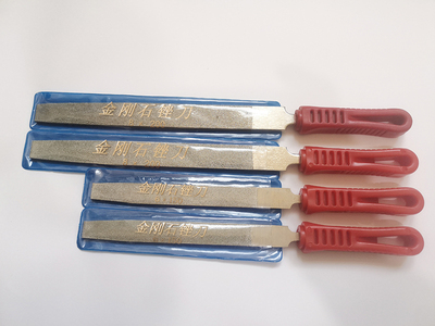 Electroplated diamond hand file