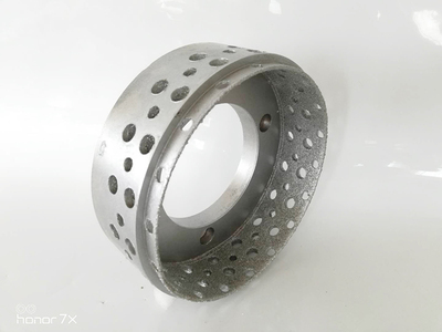Refurbished electroplated diamond grinding wheel