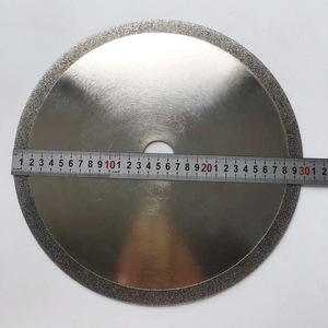 Electroplated CBN cutting blades for steel cutting