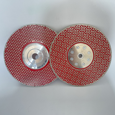 大理石电镀金刚石切磨片双面三角锯片